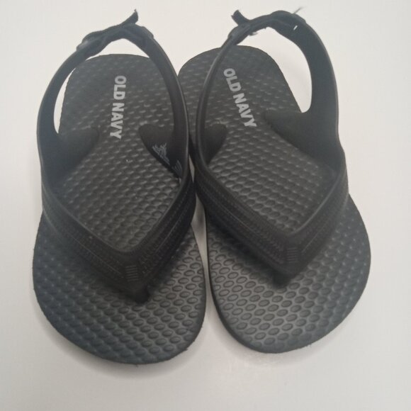 Kid Sandals, Black Flip Flops- Old Navy Size 5 - Picture 1 of 4